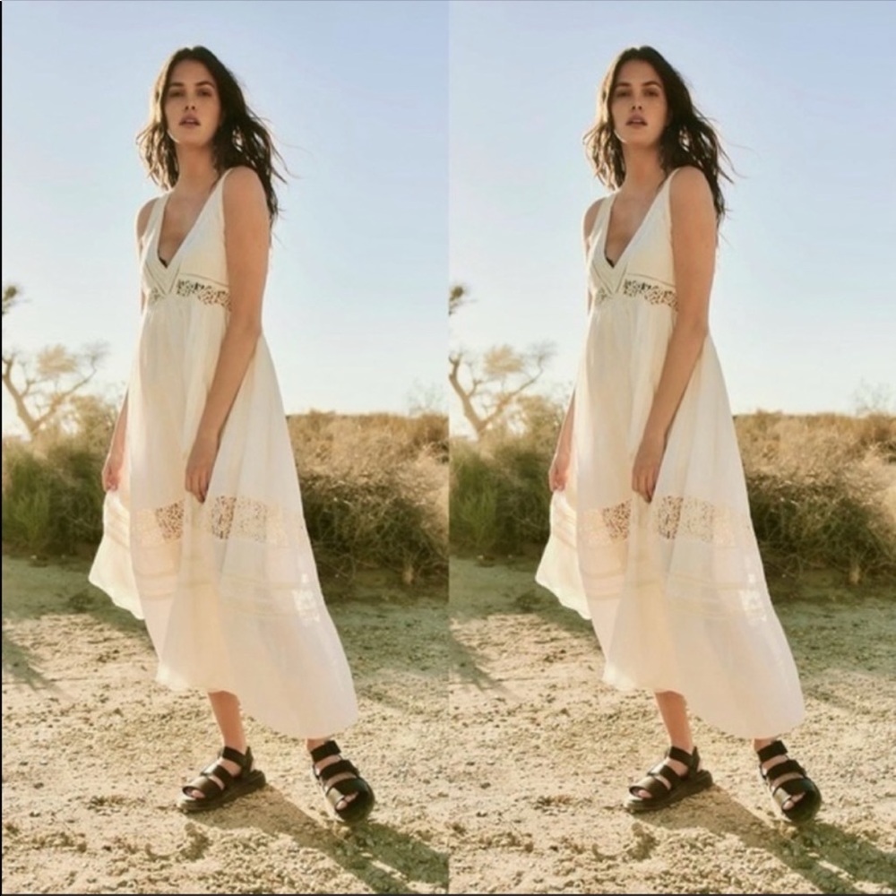 Free People White Maxi Dress
